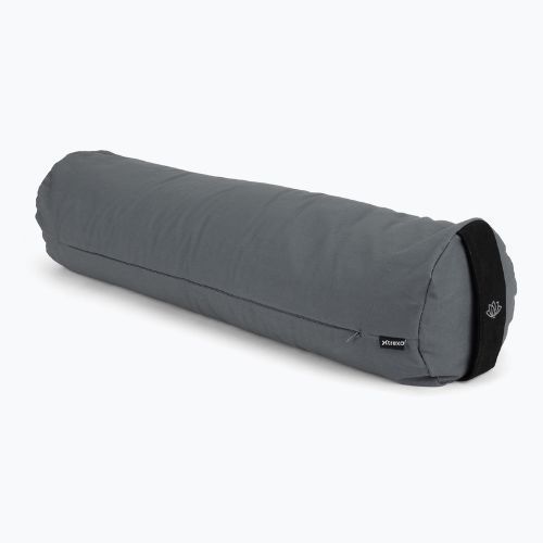 Bolster pentru yoga cu hrișcă XTREXO Contempla gri