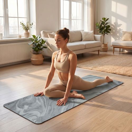 Covoraș de yoga XTREXO Softea violet