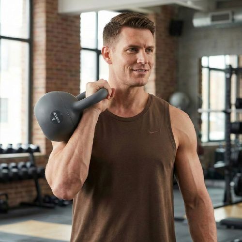 Kettlebell moale XTREXO 10 kg grey