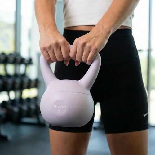 Kettlebell moale XTREXO 4 kg purple