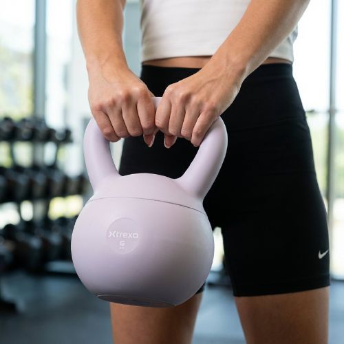 Kettlebell moale XTREXO 6 kg purple