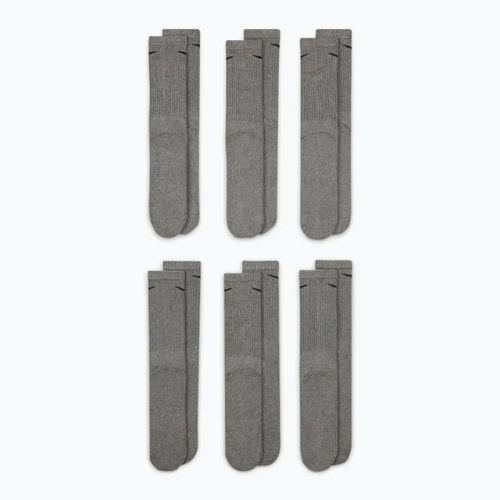 Șosete Nike Everyday Cushioned 6 perechi carbon heather/black