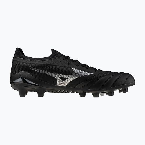 Încălțăminte de fotbal pentru bărbați Mizuno Morelia Neo IV β Elite FG black/galaxy silver/black