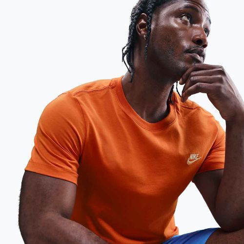 Tricou pentru bărbați Nike Sportswear Club Campfire Orange