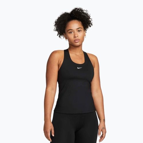 Tricou pentru femei Nike Swoosh Medium Support Bra black/black/white