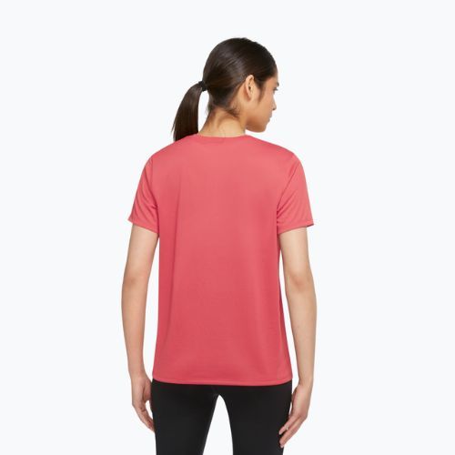 Tricou de antrenament pentru femei Nike Dri-Fit sea coral/white