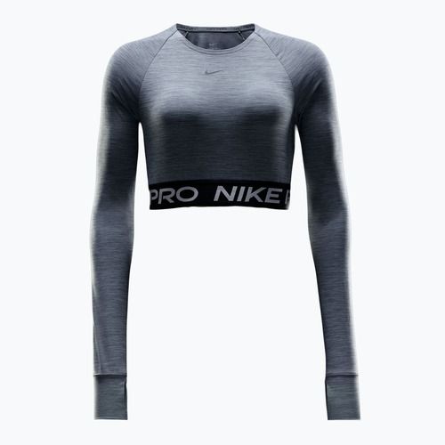 Top de antrenament longsleeve pentru femei Nike Pro 365 Dri-Fit smoke grey/heather