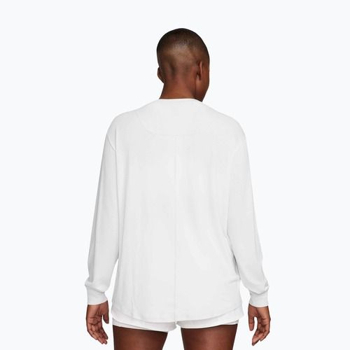 Longsleeve de antrenament pentru femei Nike One Relaxed Dri-Fit white/black