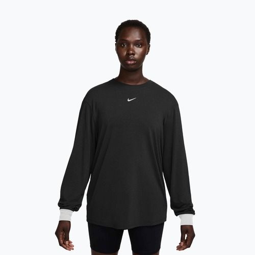 Longsleeve de antrenament pentru femei Nike One Relaxed Dri-Fit black/white