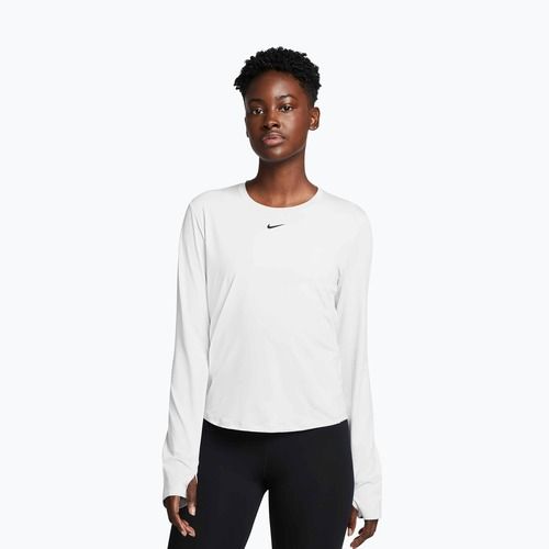 Longsleeve de antrenament Nike One Classic Dri-Fit white/black