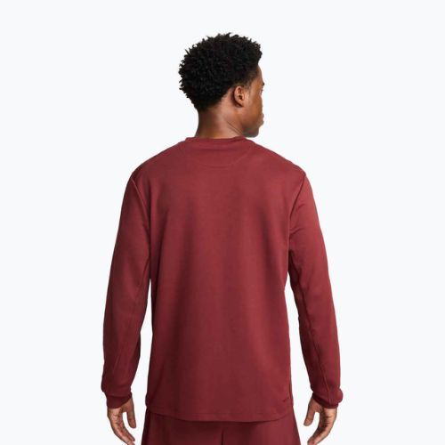 Longsleeve pentru bărbați Nike Primary Dri-Fit Versatile dark team red/dark team red
