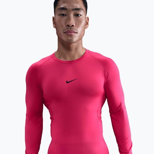 Longsleeve de antrenament pentru bărbați Nike Pro Dri-Fit Tight Fitness rush pink/black
