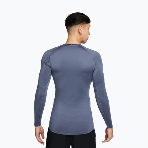 Longsleeve de antrenament pentru bărbați Nike Pro Dri-Fit Tight Fitness diffused blue/black