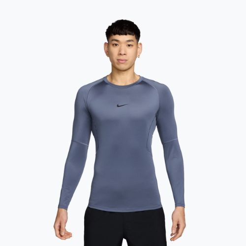 Longsleeve de antrenament pentru bărbați Nike Pro Dri-Fit Tight Fitness diffused blue/black