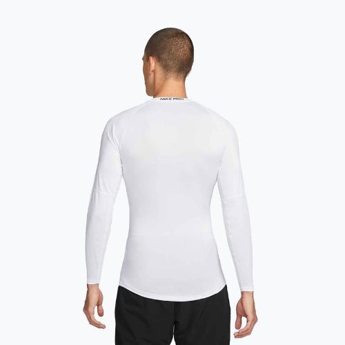 Longsleeve de antrenament pentru bărbați Nike Pro Dri-Fit Tight Fitness white/black