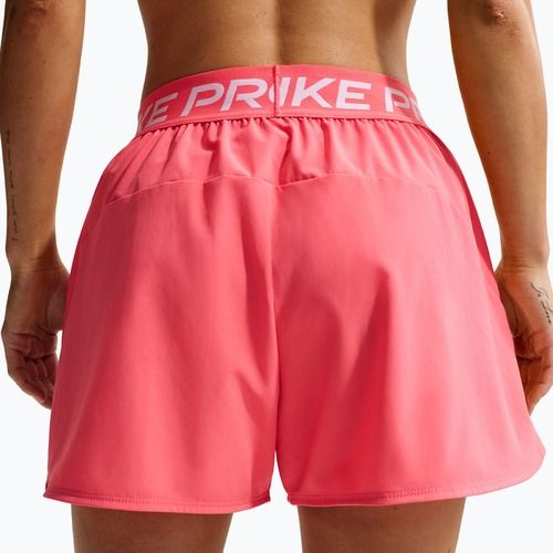 Pantaloni scurți de tenis pentru femei Nike Pro Dri-Fit Mid-Rise Brief-Lined 3" sea coral/white