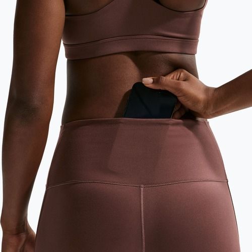 Pantaloni scurți pentru femei Nike One Biker 5" light chocolate