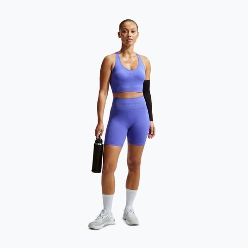 Pantaloni scurți pentru femei Nike Pro Seamless High-Waisted Biker 5" sapphire