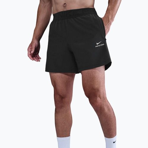 Pantaloni scurți pentru bărbați Nike Pro Training Dri-Fit 6" black/white
