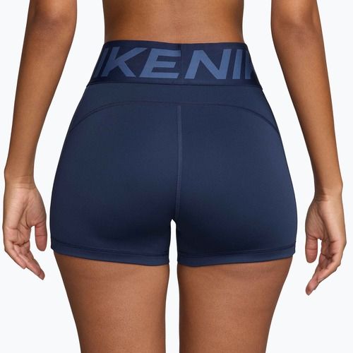 Pantaloni scurți pentru femei Nike Pro Sculpt High Waisted 3" Biker midnight navy/white