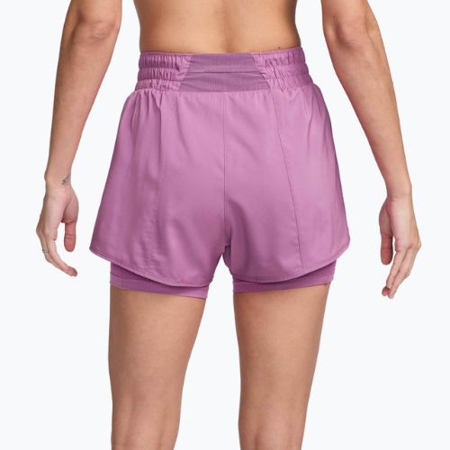 Pantaloni scurți pentru femei Nike One Dri-Fit High-Waisted 3" 2In1 light magenta/white