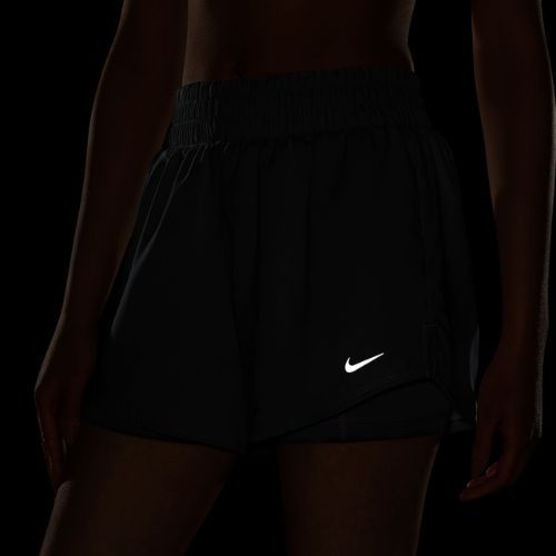 Pantaloni scurți pentru femei Nike One Dri-Fit High-Waisted 3" 2In1 smoke grey/heather/white