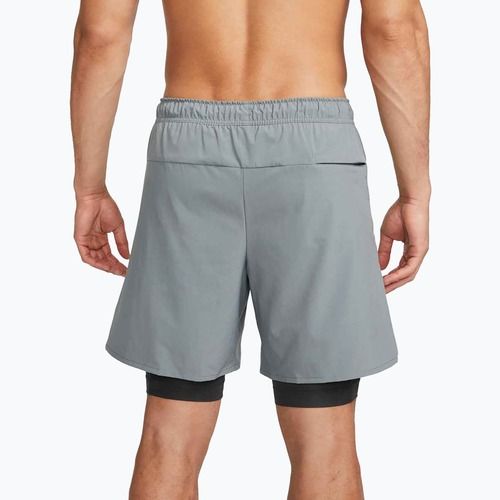 Pantaloni scurți pentru bărbați Nike Unlimited 2in1 Dri-Fit 7" smoke grey/dark smoke grey/smoke grey