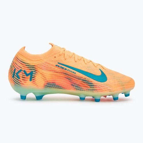 Încălțăminte de fotbal pentru bărbați Nike Zoom Vapor 16 Elite Kylian Mbappe AG-Pro melon tint/igloo/neo turquoise
