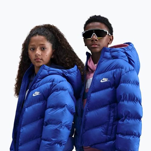 Geacă izolată pentru copii Nike Sportswear All Day Play Game Royal/White