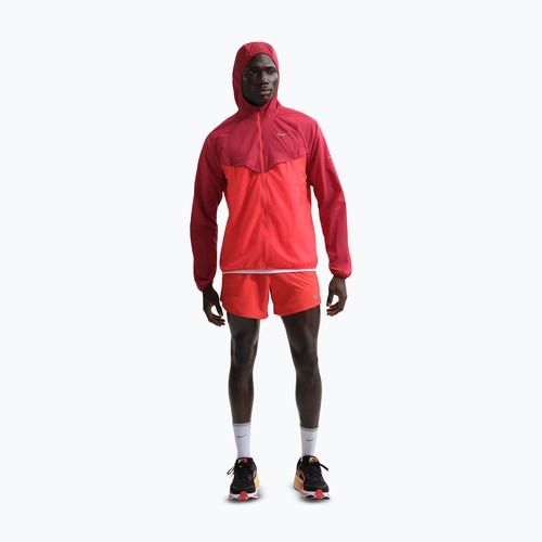 Geacă de alergare pentru bărbați Nike Stride Repel UV team crimson/light crimson