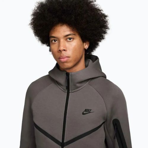 Bluză pentru bărbați Nike Tech Windrunner Full Zip Cave Stone/Black