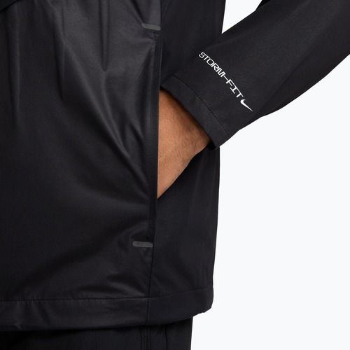Geacă de alergare pentru bărbați Nike AeroSwift Storm-Fit Aerogami black/summit white