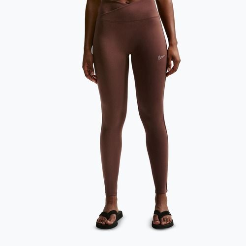 Colanți pentru femei Nike One High-Waisted Seamless light chocolate