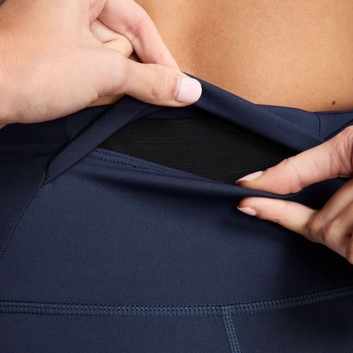 Colanți de alergare pentru femei Nike Tempo High-Waisted 7/8 midnight navy