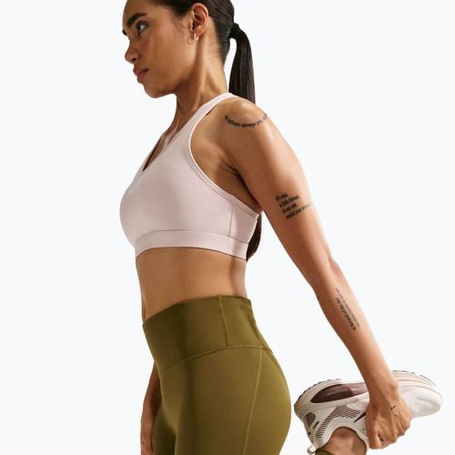 Colanți de alergare pentru femei Nike Tempo High-Waisted 7/8 olive flak