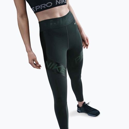 Colanți de antrenament pentru femei Nike Pro Sculpt High-Waisted 7/8 seaweed/vintage green/white