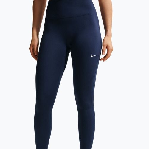 Colanți pentru femei Nike One Seamless Front High-Waisted midnight navy/white