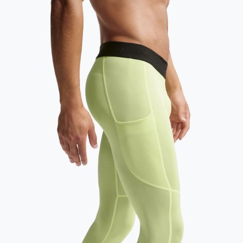 Colanți de antrenament pentru bărbați Nike Pro Dri-Fit Tight Fitness light liquid lime/black