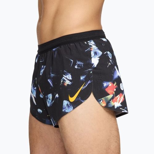 Pantaloni scurți de alergare pentru bărbați Nike AeroSwift Dri-Fit ADV Brief Lined 2" black/laser orange
