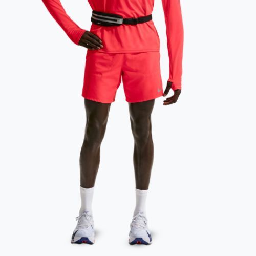 Pantaloni scurți de alergare pentru bărbați Nike Stride Dri-Fit Brief-Lined 7" light crimson