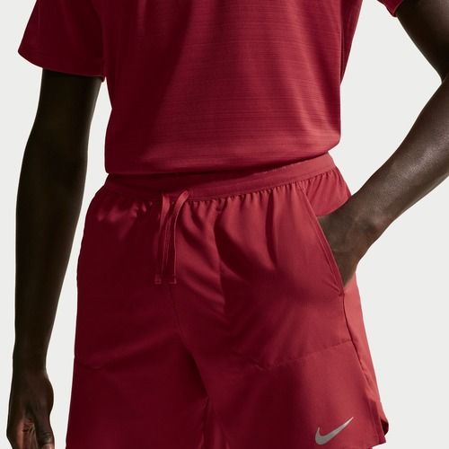 Pantaloni scurți de alergare pentru bărbați Nike Stride Dri-Fit Brief-Lined 7" team crimson