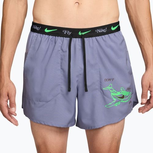 Pantaloni scurți de alergare pentru bărbați Nike Fly Nike Stride 5" iron purple/black