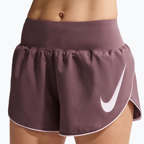 Pantaloni scurți de alergare pentru femei Nike Tempo Swoosh Dri-Fit Mid-Rise Brief-Lined tattoo/pin foam