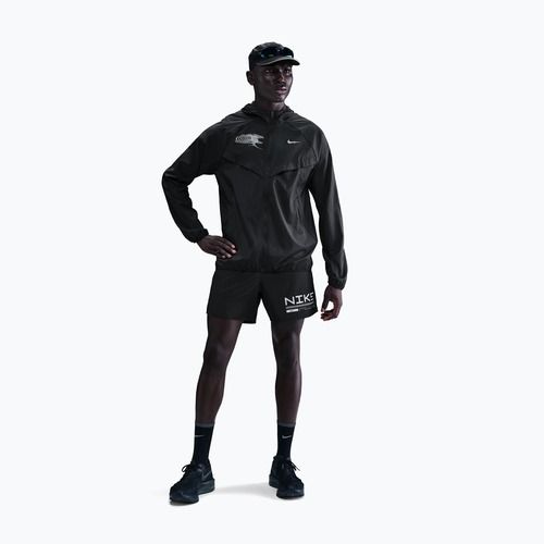 Pantaloni scurți de alergare pentru bărbați Nike Challenger Winterized 2in1 black/anthracite
