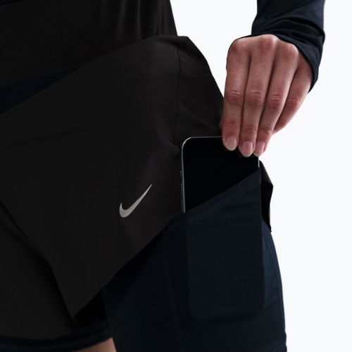 Pantaloni scurți de alergare pentru femei Nike Swift Mid-Rise 2in1 black
