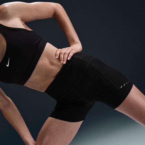 Pantaloni scurți de alergare pentru femei Nike Swift High-Waisted 4" black