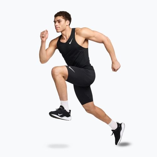 Pantaloni scurți de alergare pentru bărbați Nike AeroSwift Dri-Fit ADV 1/2 Tights black/summit white
