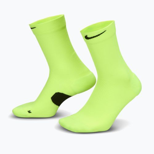 Șosete Nike Running Midweight Crew Volt/Black/Black