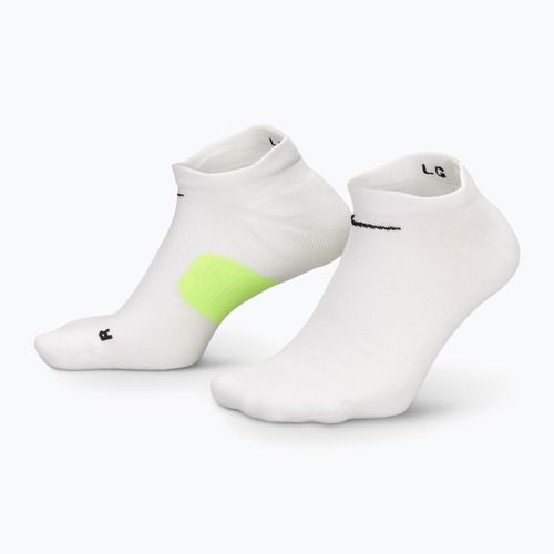 Șosete Nike Running Midweight No-Show white/volt/black