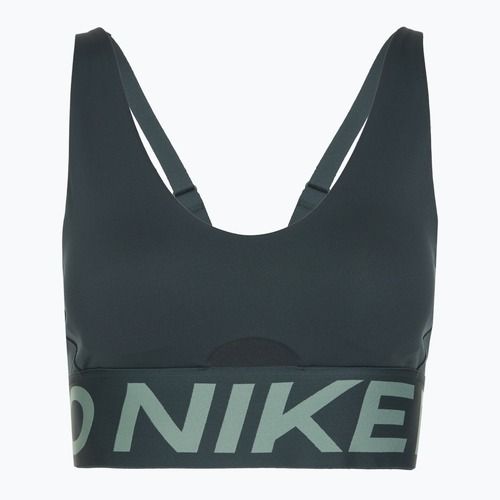 Sutien de antrenament Nike Pro Indy Plunge seaweed/clay green/white